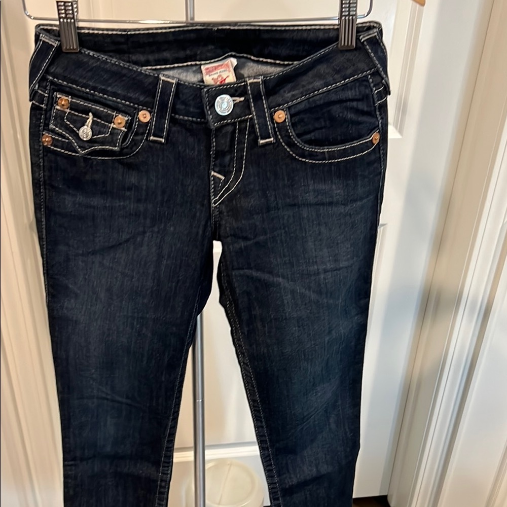 True Religion low rise. Women's Dark Blue Jeans size 26